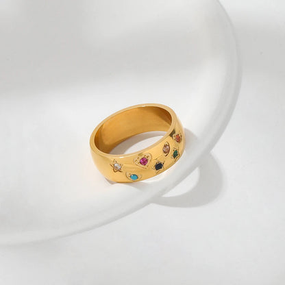 Celestial Harmony Gold Ring