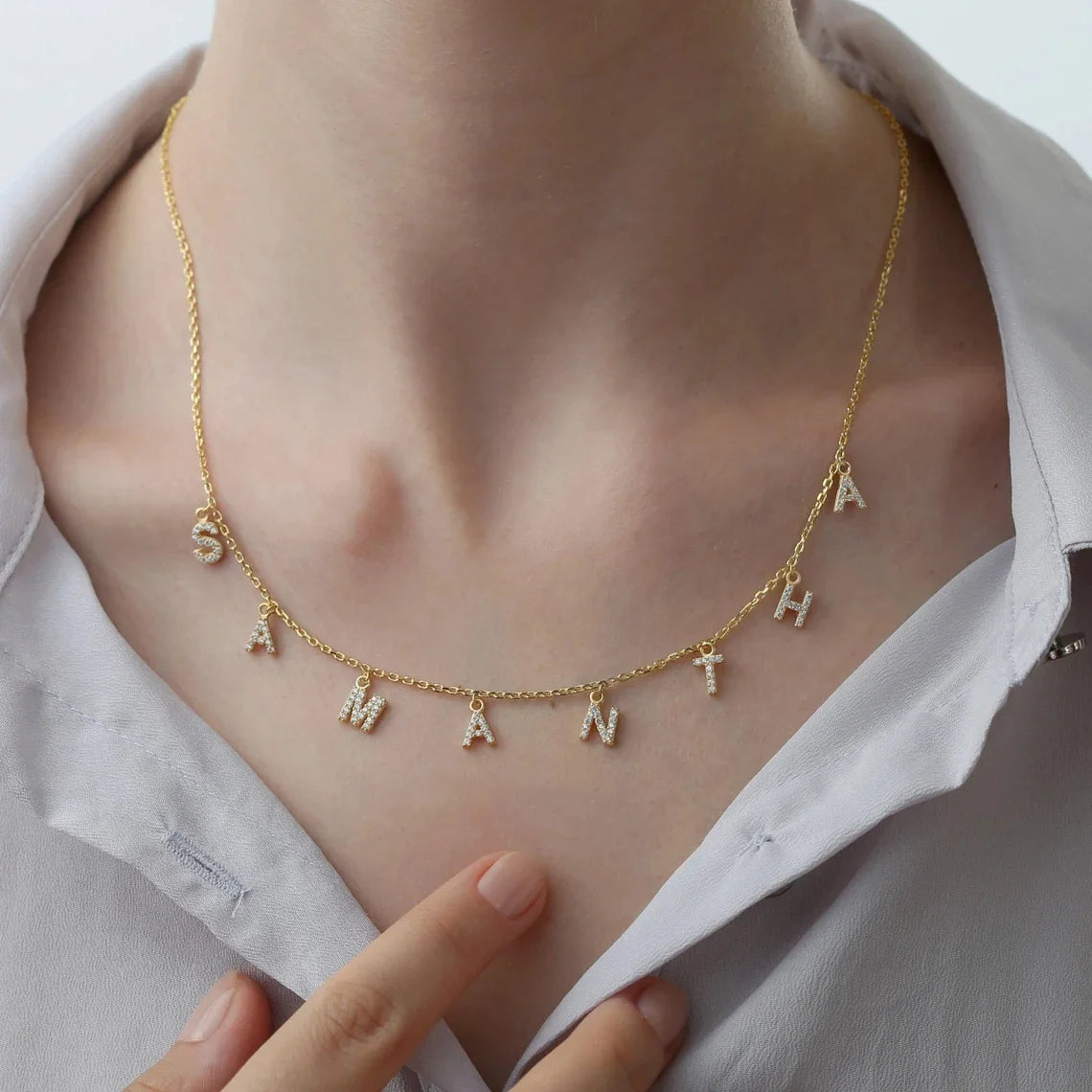 Personalized Letter Name Necklace