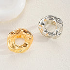 2 PCS Bold Abstract Circle Ring Set