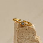 Beaded Crystal Ring