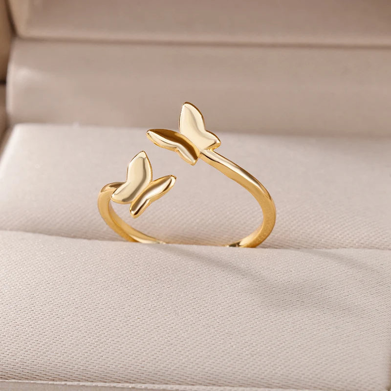 Adjustable Butterfly Ring