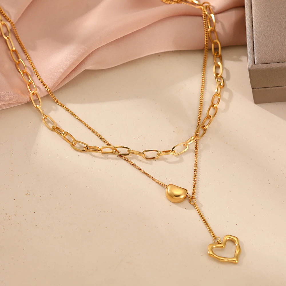 Double Layered Lovers Necklace