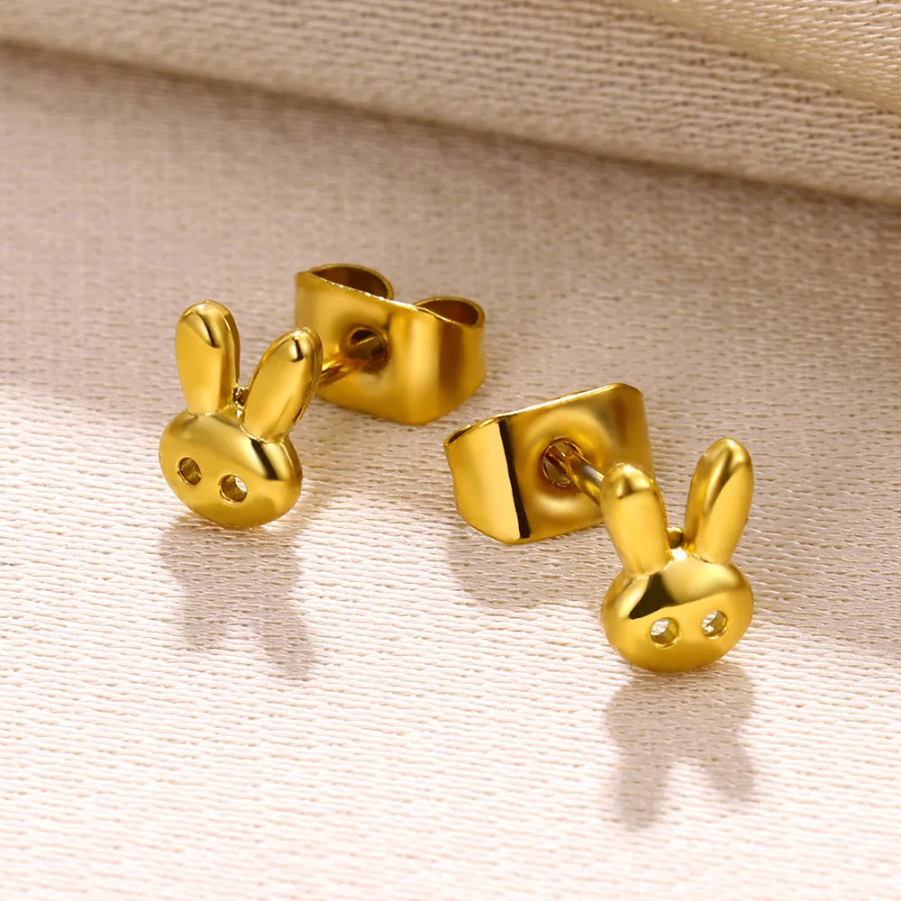 Rabbit Stud Earrings