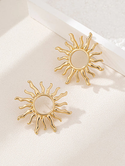 Sun Flower Stud Earrings