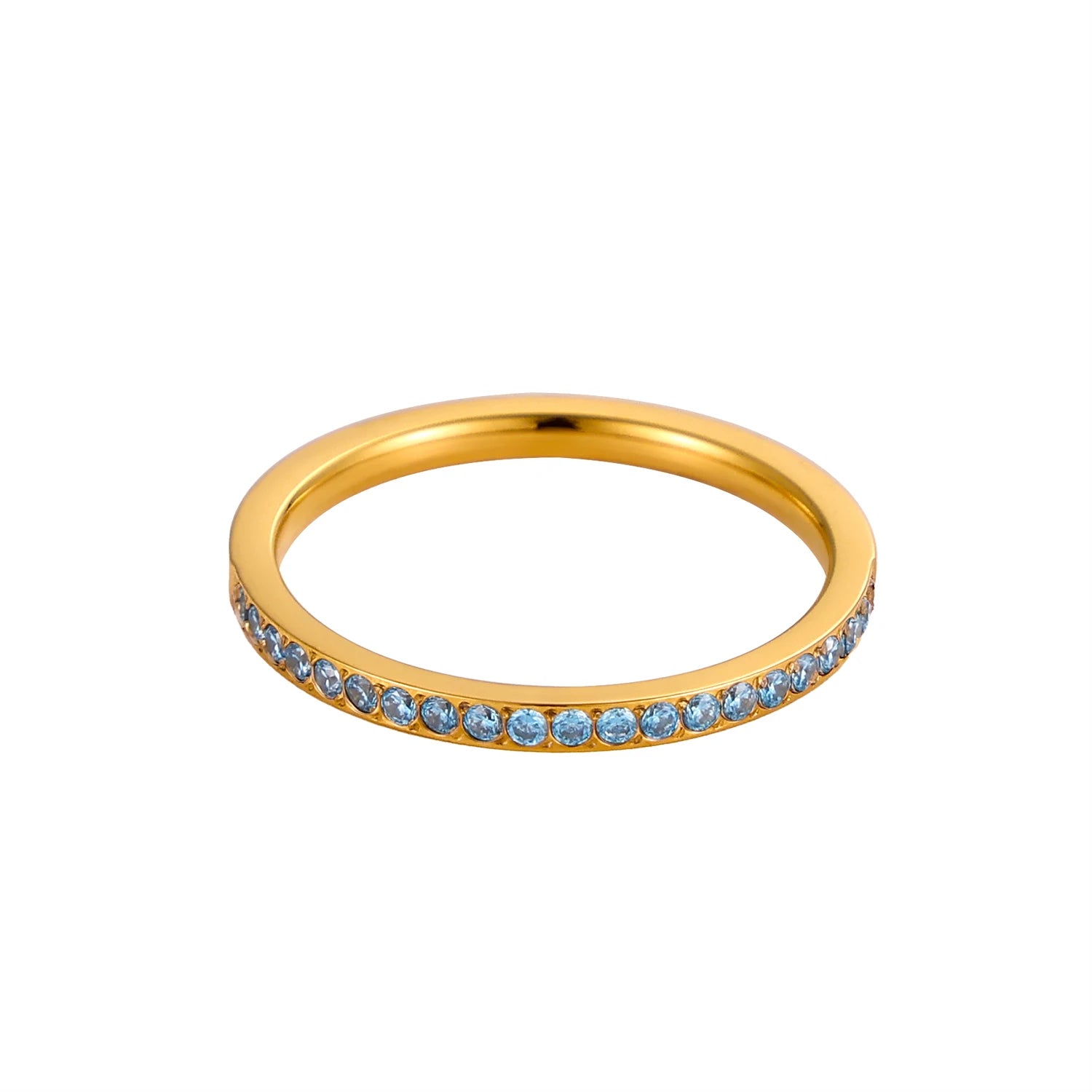 Mini Zircon Birthstone Ring