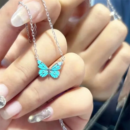 Luminous Butterfly Necklace