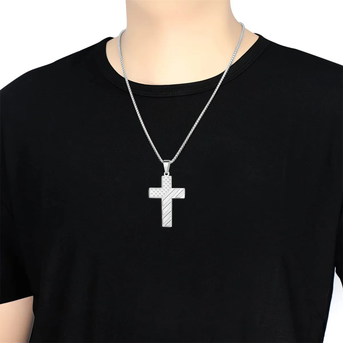 Cross Message Necklace