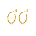 Bamboo Hoop Earrings