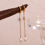 Pearl Flower Hoop Earrings