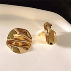 Circular Pleated Earrings
