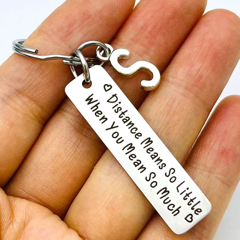 Distance Relationship Keychain