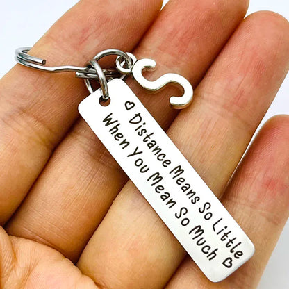 Distance Relationship Keychain