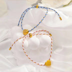 Colorful Rope Heart Bracelet