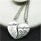 Mother-Daughter Heart Necklace
