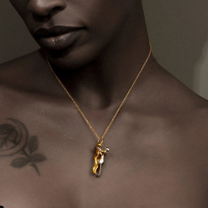 Couple Hug Necklace