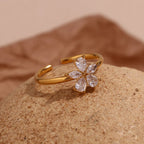 Five Petal Flower Ring
