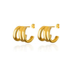Spring Wire Stud Earrings