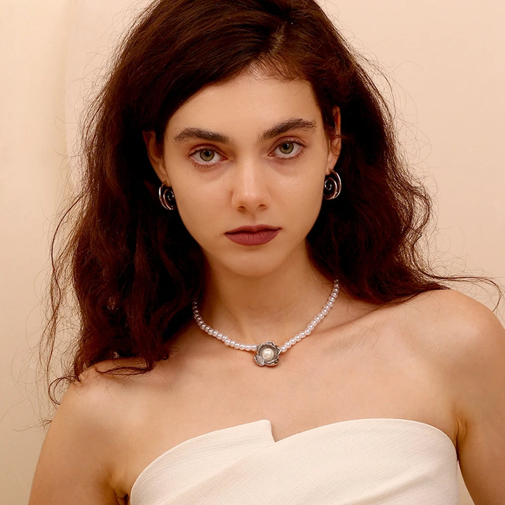 Pearl Flower Necklace