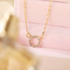 Crystal Circle Necklace