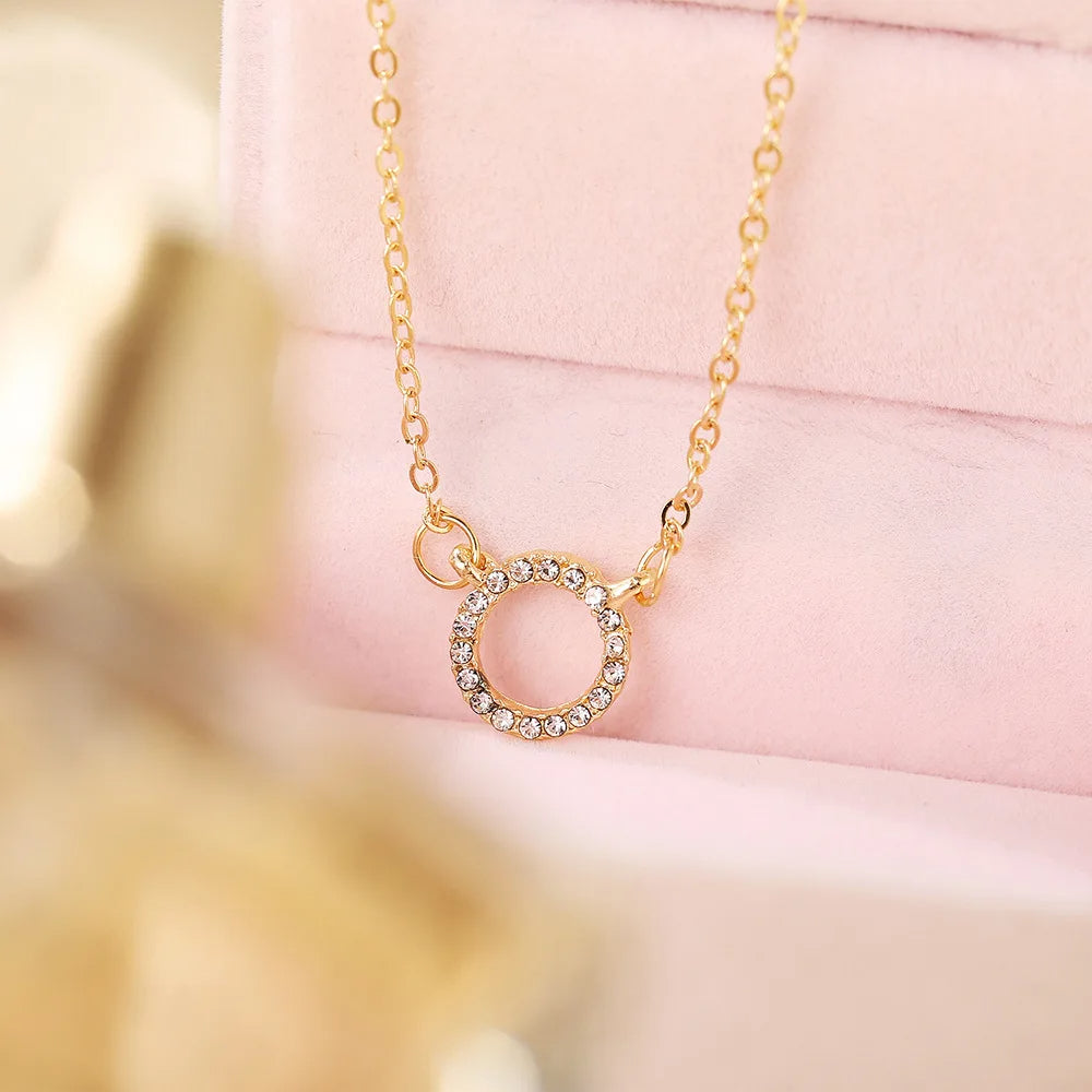 Crystal Circle Necklace