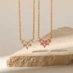 Zirconia Heart Necklace