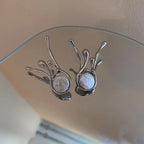 Irregular Pearl Stud Earrings