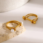Gold Horseshoe Ring