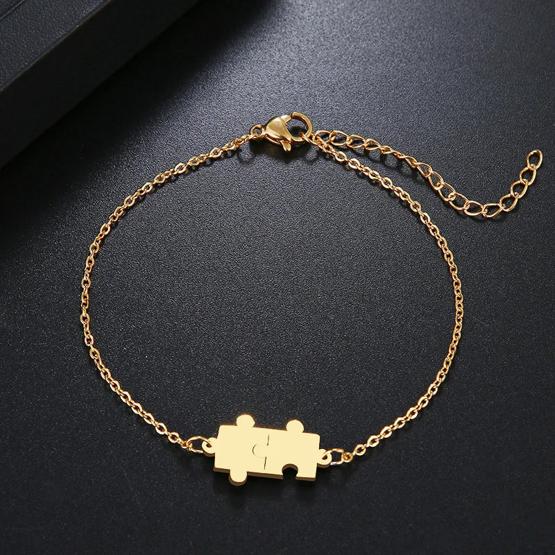 Stainless Steel Puzzle Bracelet