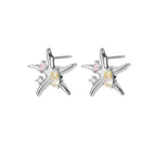 Zircon Starfish Earrings