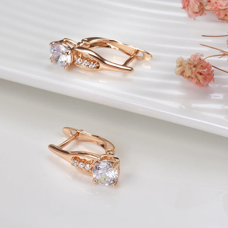 Rose Gold Drop Earrings