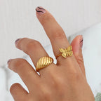 Gold Butterfly Ring