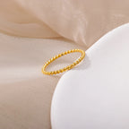 Twisted Spiral Ring