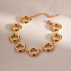 Gold Plated Circle Bracelet