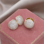Round Zircon Earrings