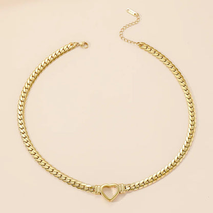 Heart Shaped Chain Necklace