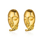 Abstract Portrait Earrings
