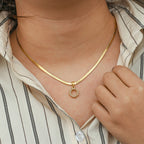 Herringbone Letter Necklace