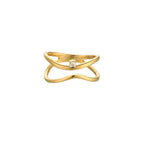 Dainty Solitaire Gold Ring