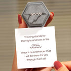 Crystal High-Low Ring