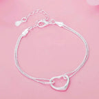 Sterling Silver Heart Jewelry Set