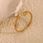 White Rhinestone Ring