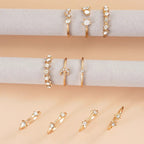 9 PCS Celestial Crystal Ring Set