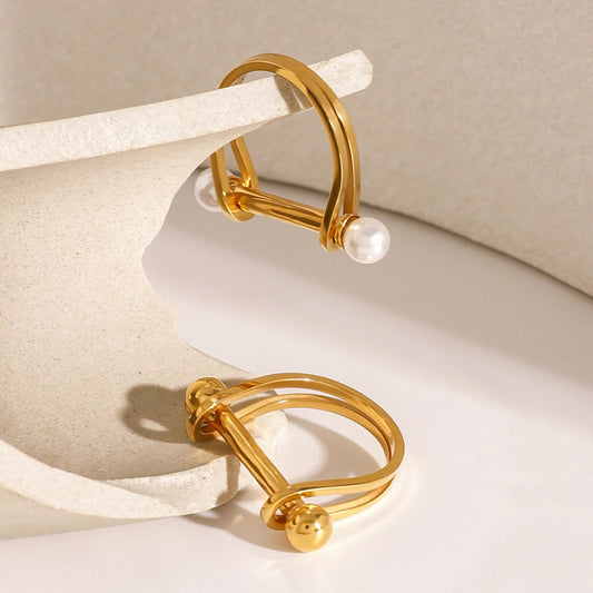 Gold Horseshoe Ring