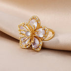 Zircon Floral Ring