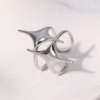 Cross Star Open Ring