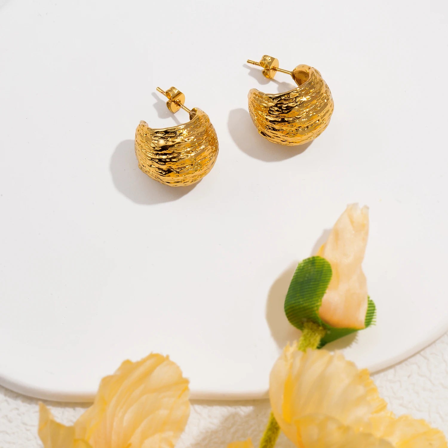 Hemispherical Geometric Earrings