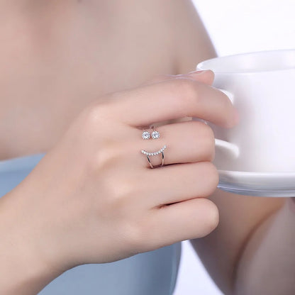 Silver Smiley Face Ring