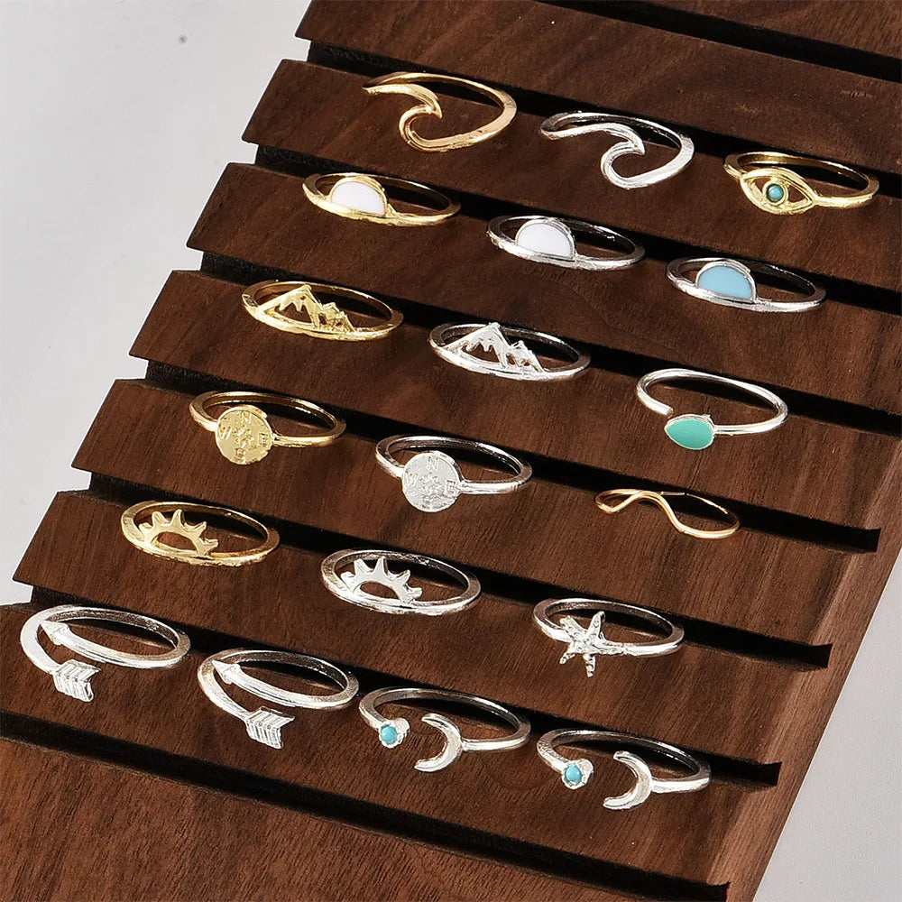 19 PCS Vintage Knuckle Ring Set