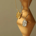 Geometric Rose Necklace