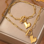 Heart Link Jewelry Set